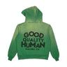 Good Quality Human Hoodie in Green back