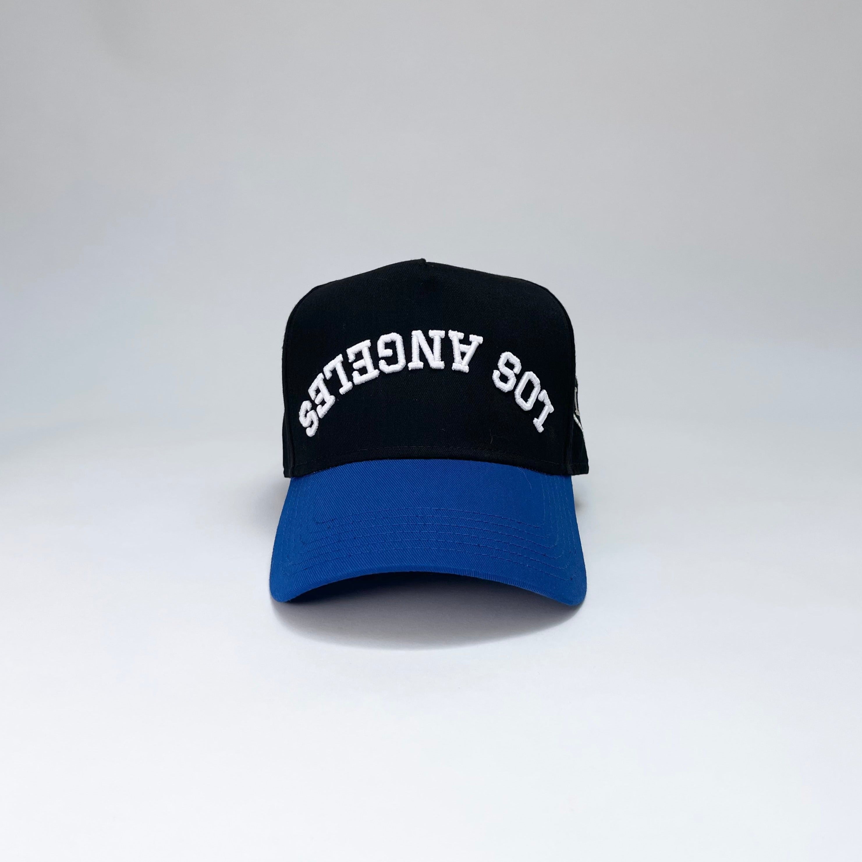 LOS ANGELES REBEL 5 PANEL MID PROFILE BASEBALL CAP/BLACK/ROYAL