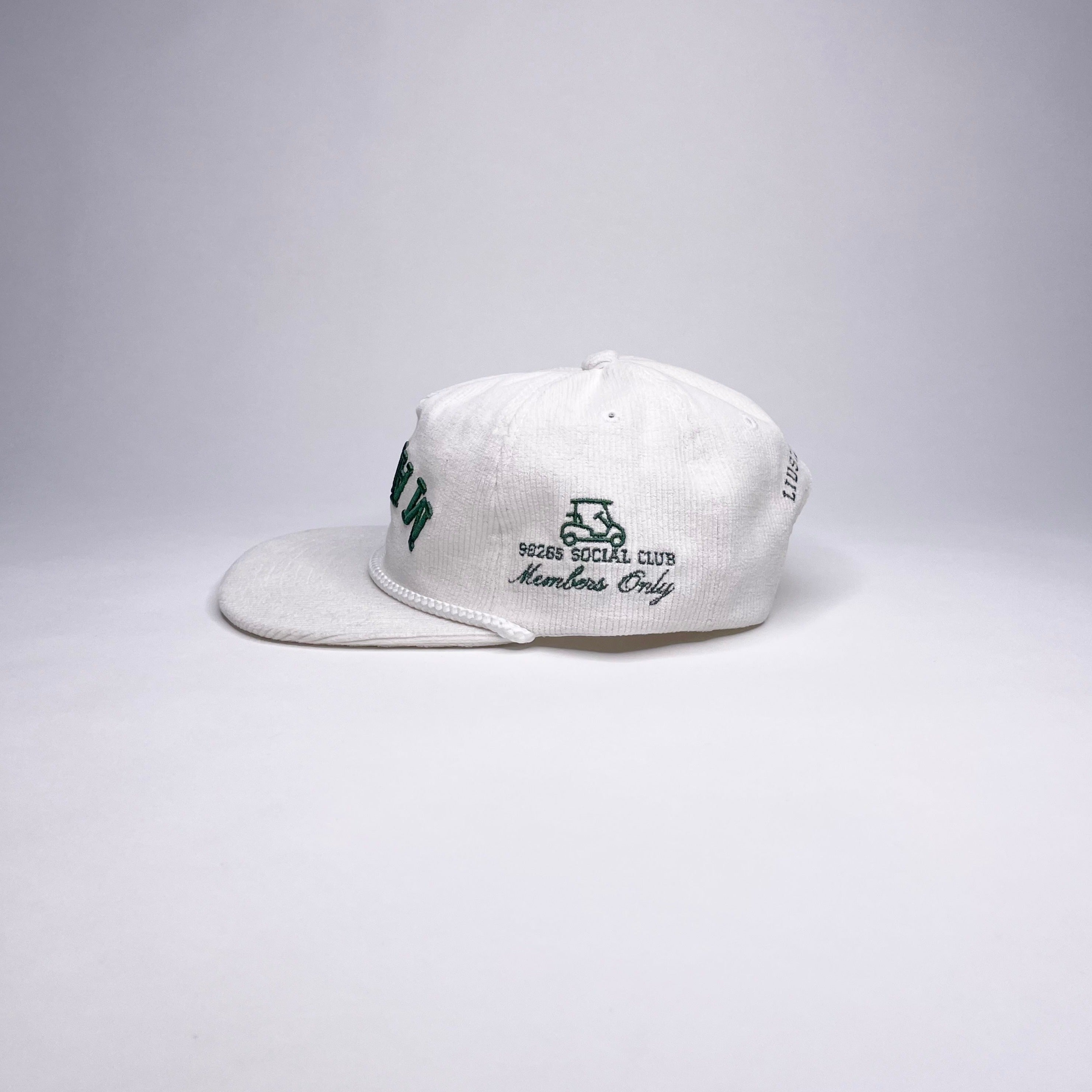 MALIBU CORDUROY CAP/WHITE