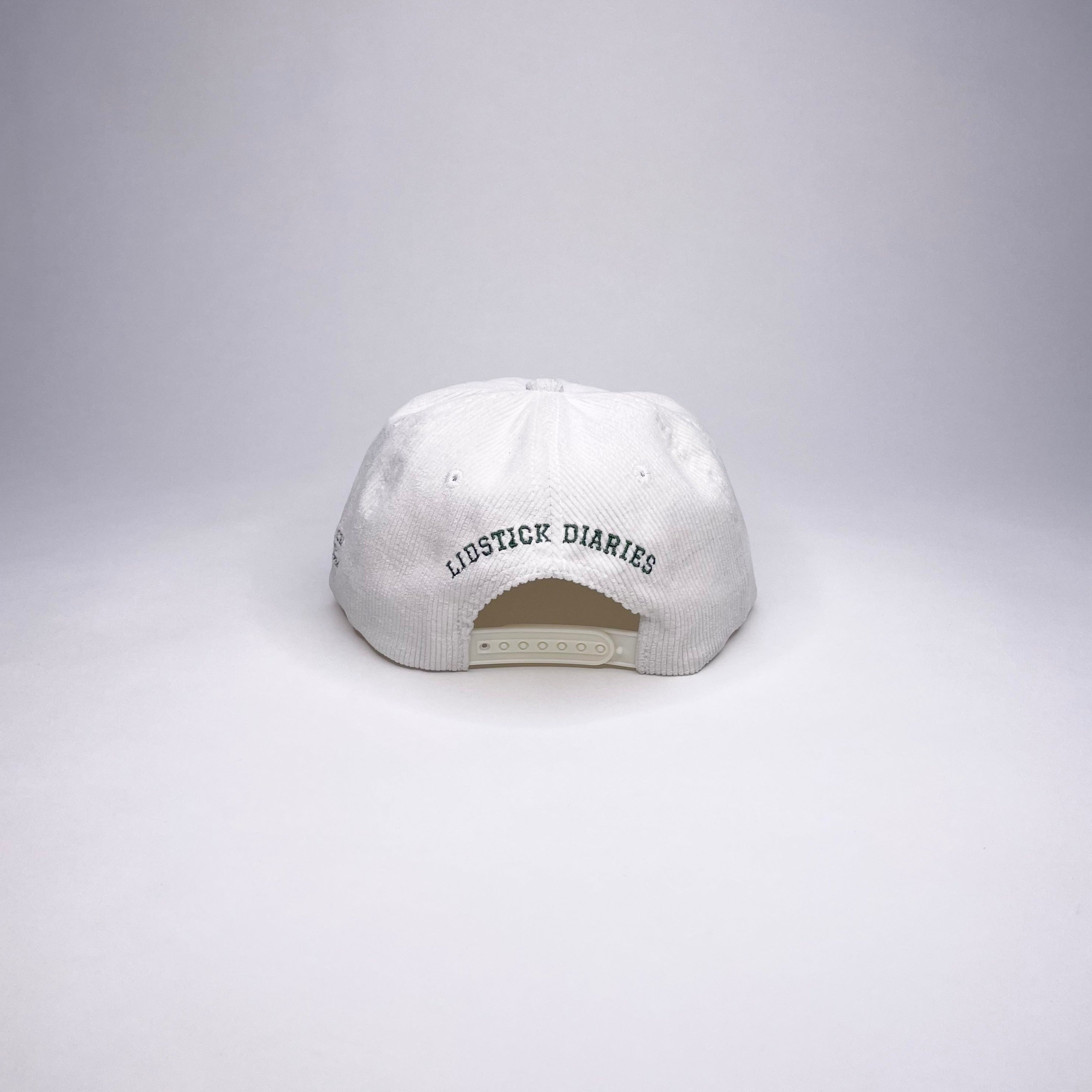 MALIBU CORDUROY CAP/WHITE