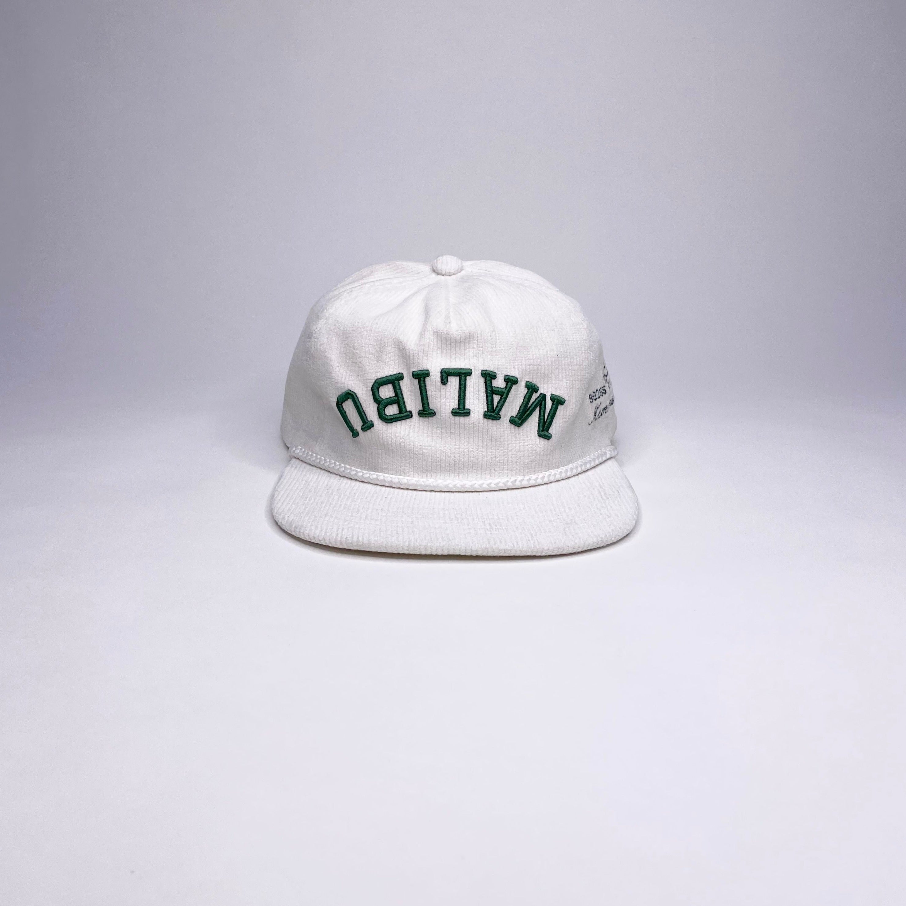 MALIBU CORDUROY CAP/WHITE