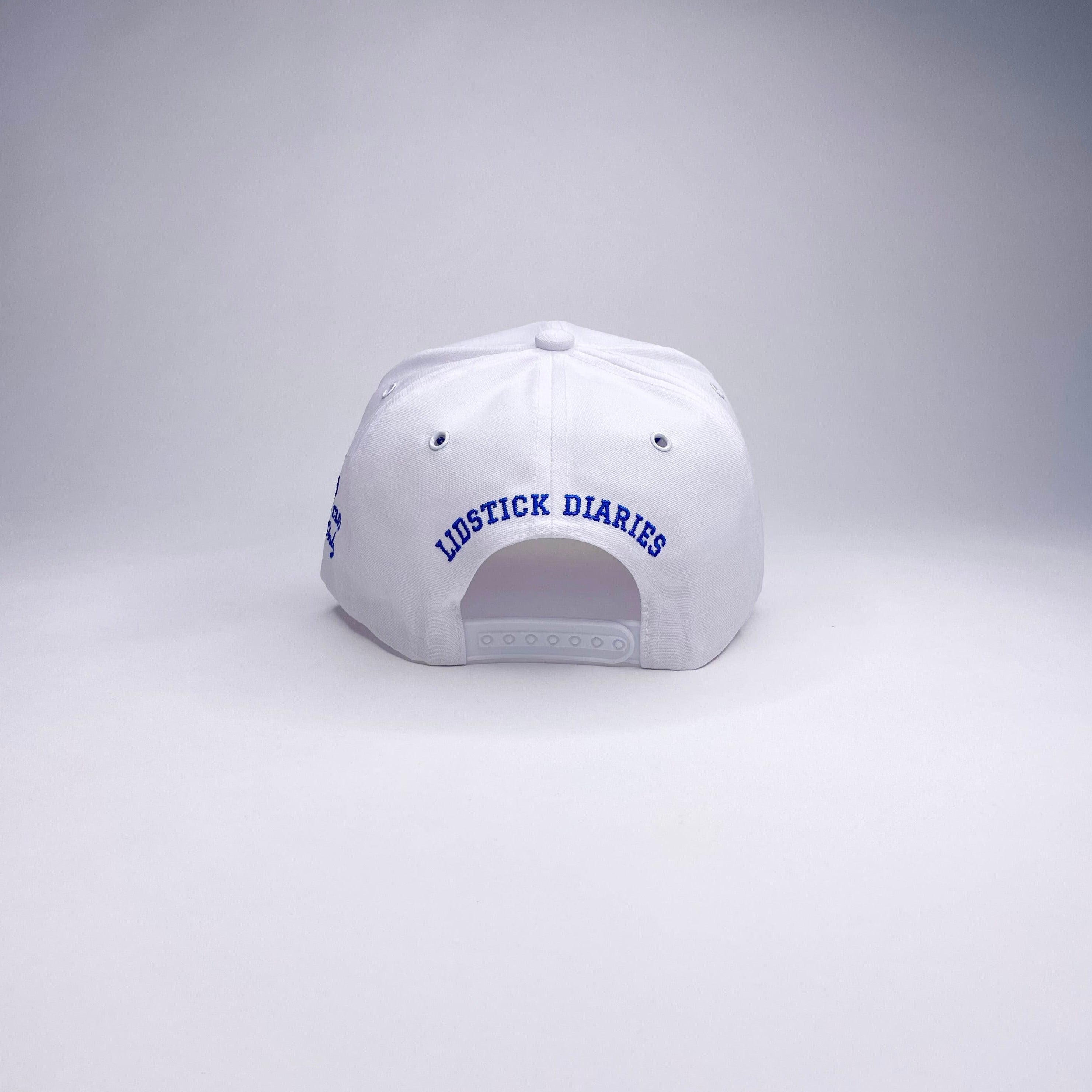 MALIBU 5 PANEL MID PROFILE BASEBALL CAP/WHITE