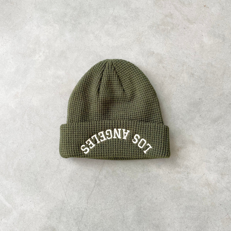 LOS ANGELES REBEL BEANIE/OLIVE