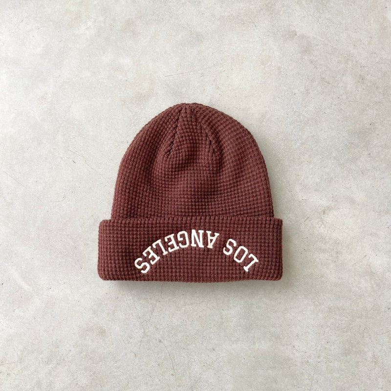 LOS ANGELES REBEL BEANIE/BROWN