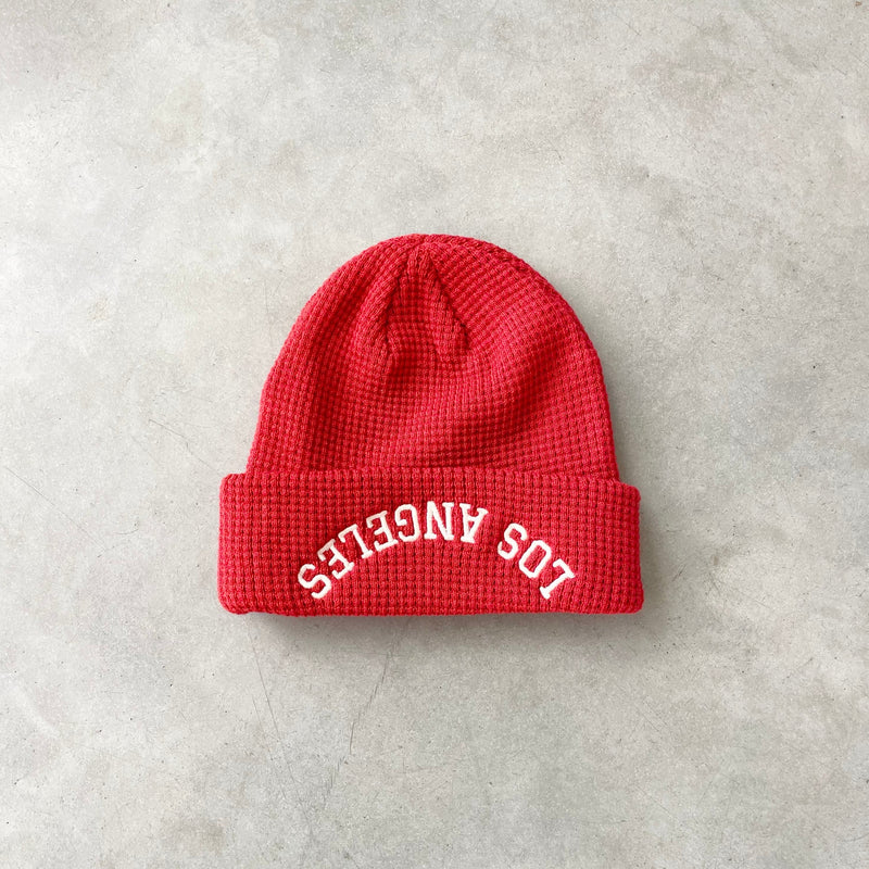 LOS ANGELES REBEL BEANIE/RED